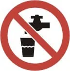 PROHIBITION PICTOGRAM - DO NOT DRINK – Part No. P 558